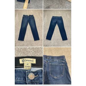 Democracy womens Ab Solution skinny jeans sz 10 9” rise blue jeans stretch denim
